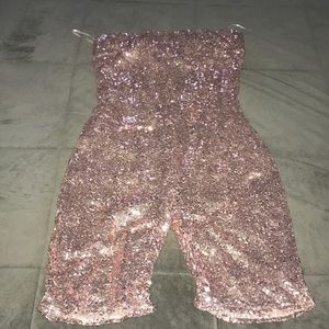 Fashion Nova Sequin Romper